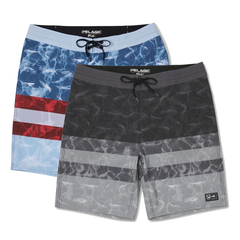 PELAGIC Americamo Deep Drop Boardshorts 20" 30 Grey