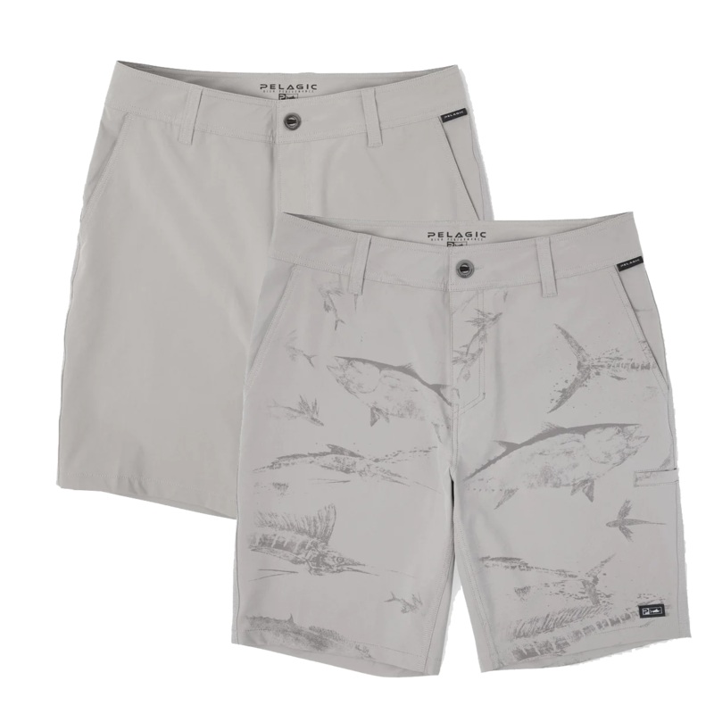 PELAGIC Mako Deep Sea Hybrid Shorts 20" 30 Grey