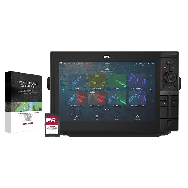 RAYMARINE Axiom 2 Pro 12 RVM Chartplotter/Fishfinder - Lighthouse North America Chart - No Transducer