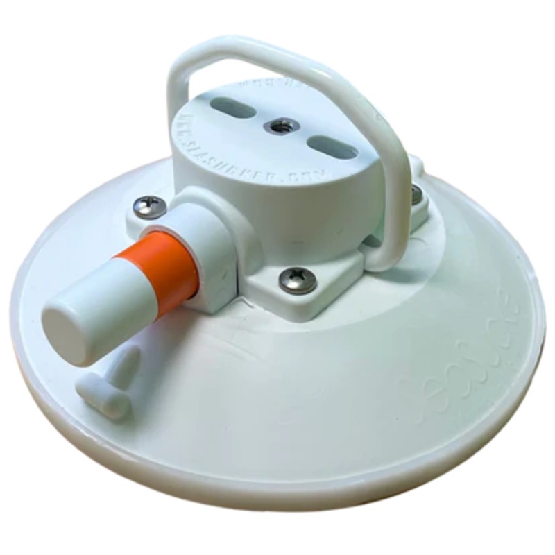 SEASUCKER with D-Ring White 4.5"