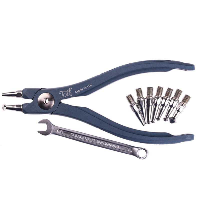 TOIT Split Ring Pliers AL Handles Kit Prussian