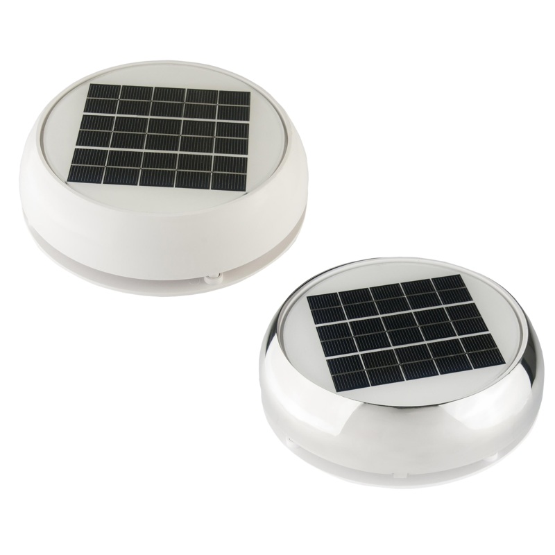 MARINCO 3" Day/Night Solar Vent Stainless Steel