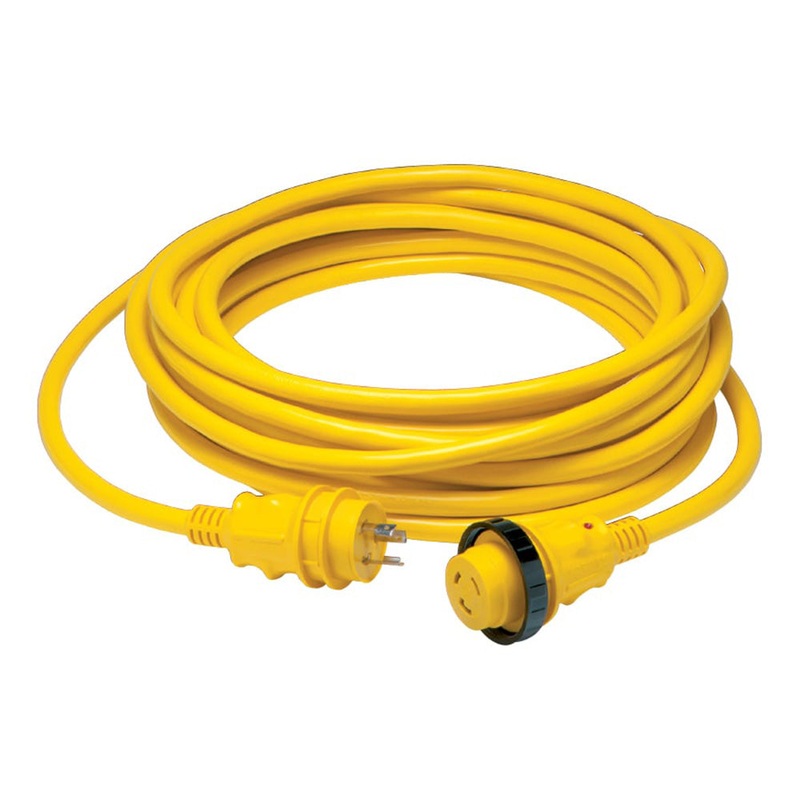MARINCO 30 Amp Power Cord Plus Cordset - 35'Yellow