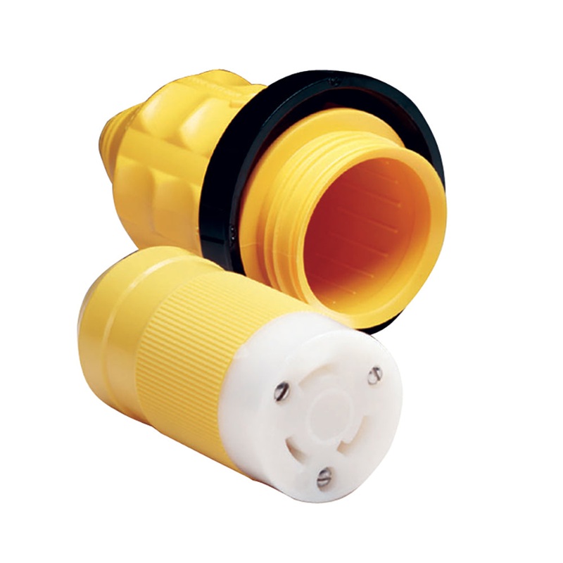 MARINCO 30A 125V Locking Connector w/103RN Weatherproof Cover Boot