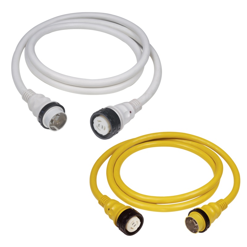 MARINCO 50 Amp 125V 3-Wire Yellow Cordset Yellow 50
