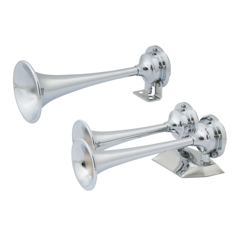 MARINCO Chrome Plated Trumpet Mini Air Horn Single