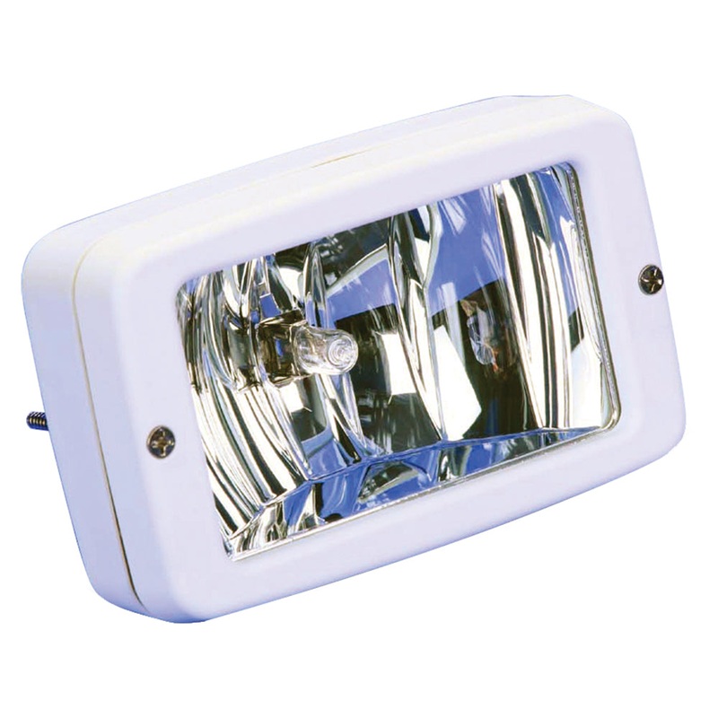 MARINCO Flush Mount Halogen Deck Lamp - 12V - 55W - White