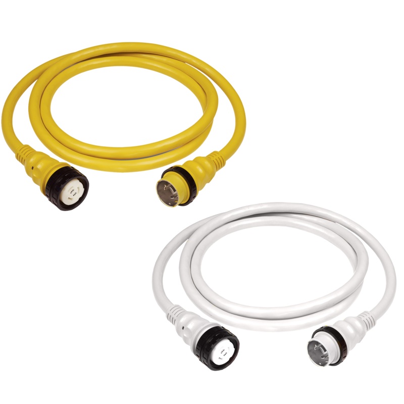 MARINCO Standard50Amp 125/250V PowerCord Plus Cordsets (4-Wire) 25 Yellow