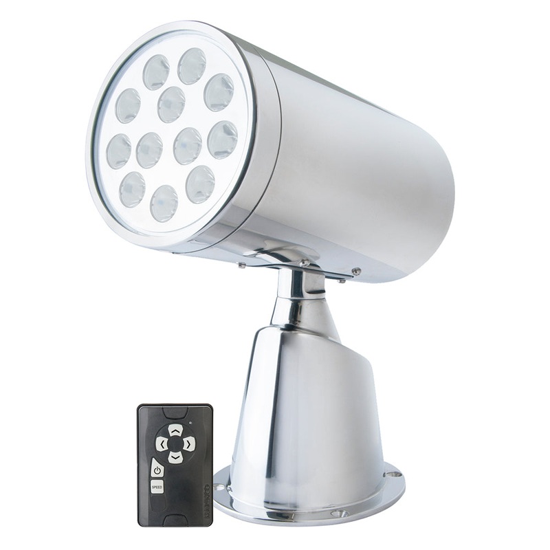 MARINCO Wireless LED Stainless Steel Spotlight w/ Remote