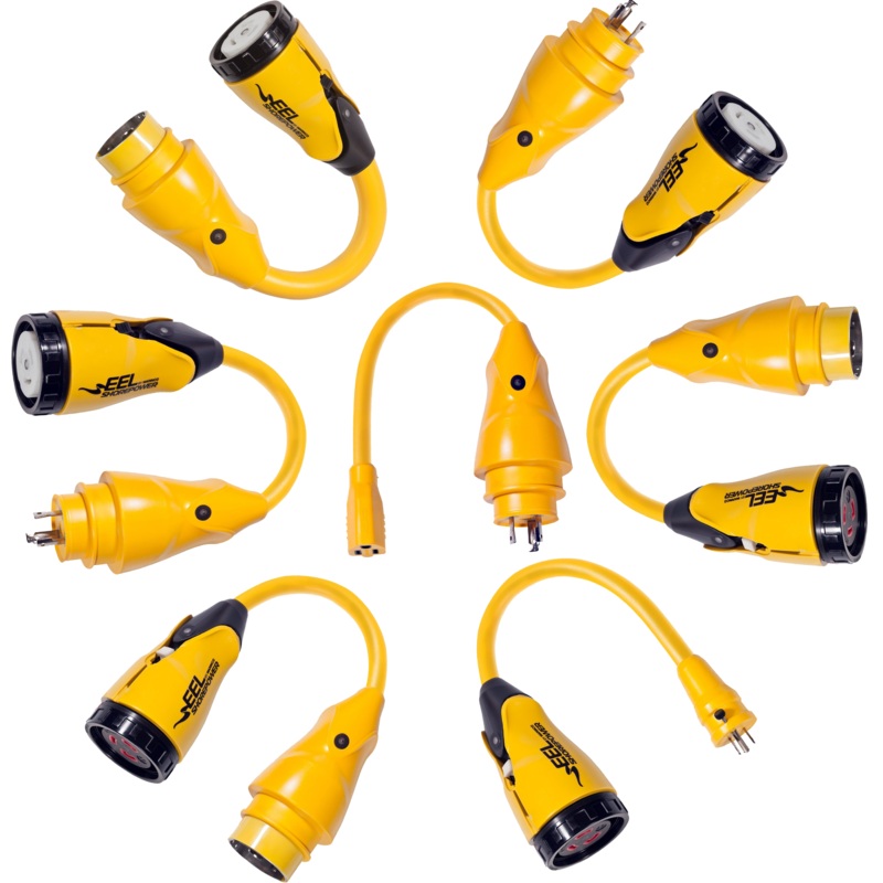 MARINCO Yellow Female-to-Male Pigtail Adapter 30/15 125