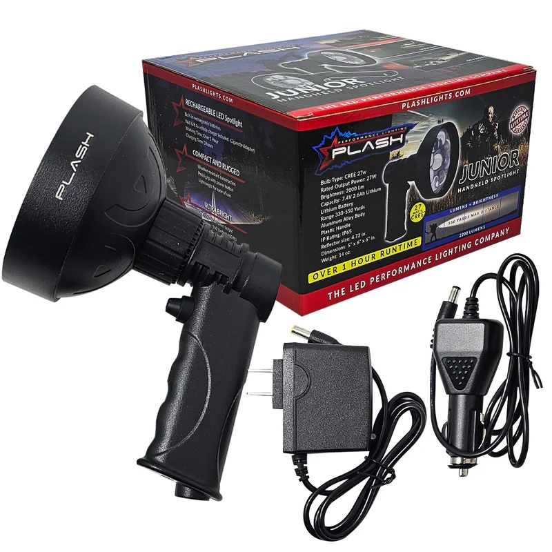 PLASH LIGHTING Junior Rechargeable Handheld LED Spotlight