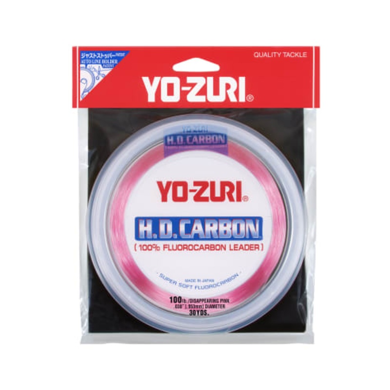 YO-ZURI HD Disappearing Pink Carbon Leader 30 12