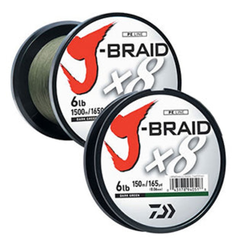 Daiwa J-Braid 15lb 300M - Dark Green