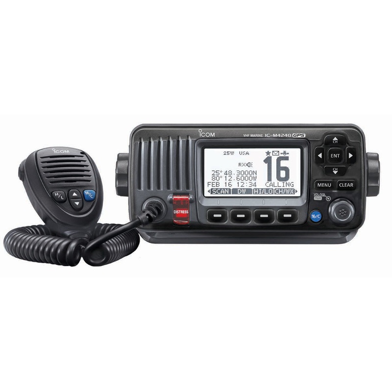 ICOM M424G-21 Class D VHF with GPS - Black