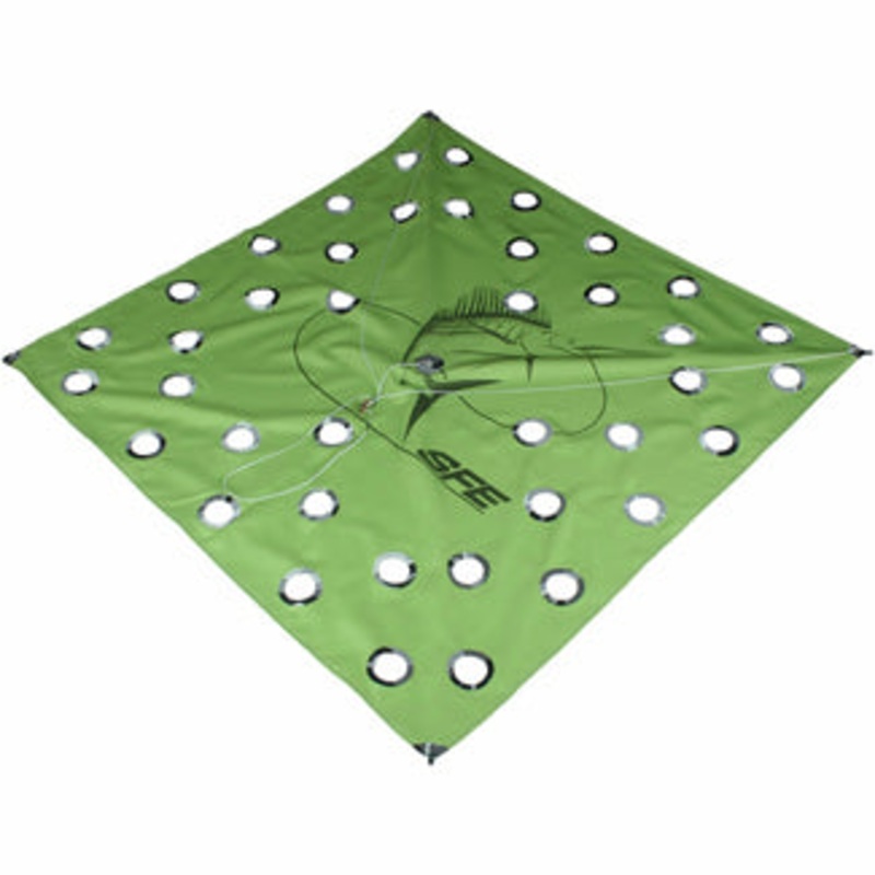 SFE 40 Hole 12-30MPH Kite - Green Green/Black