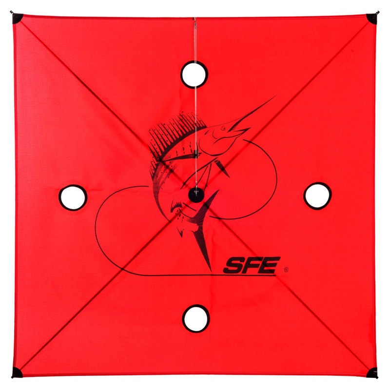 SFE 5-25 MPH 4 Hole Ultimate Kite - Red Red