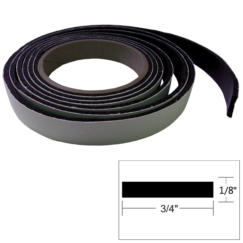 TACO Hatch Tape 8'L X "H X "W - Black