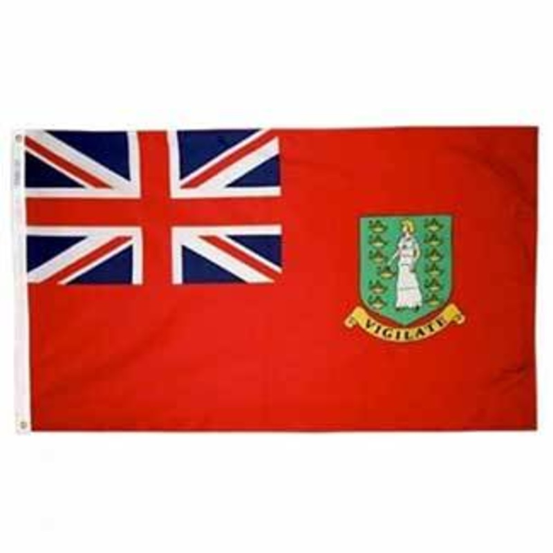 Annin 12x18" B.V.I. Courtesy Flag