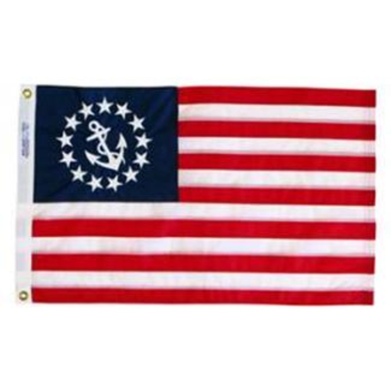 Annin 12x18" U.S. Yacht Ensign Flag - Dyed