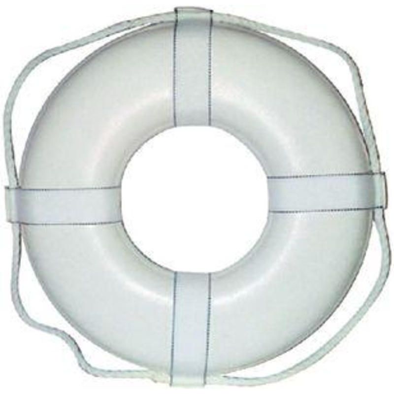 Cal June 20" Life Ring Buoy - White White 20"