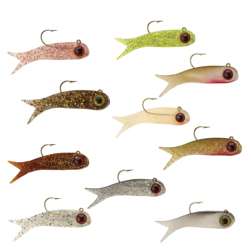 DOA Lures TerrorEyz Clear / Red Glitter