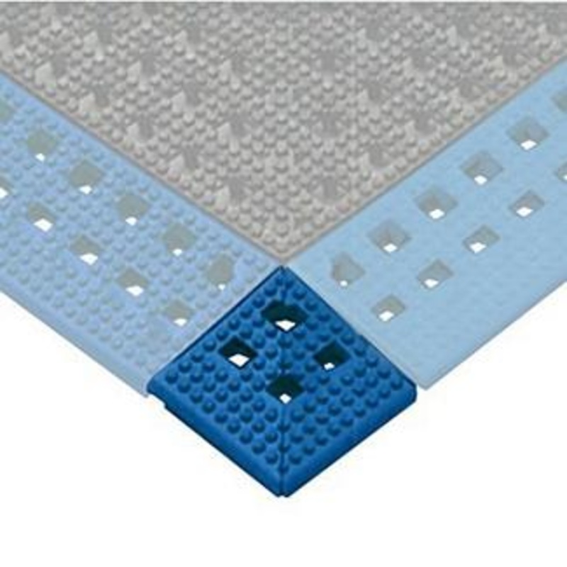 Dri-Dek Blue Corner Tile