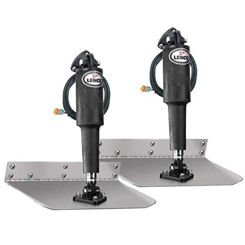 LENCO MARINE 9x9 Trim Tab Kit Standard Finish (No Switch) 9 x 9