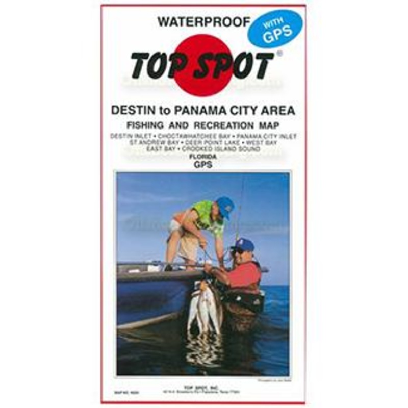 Top Spot Fishing Map N225, Destin To Panama City Area