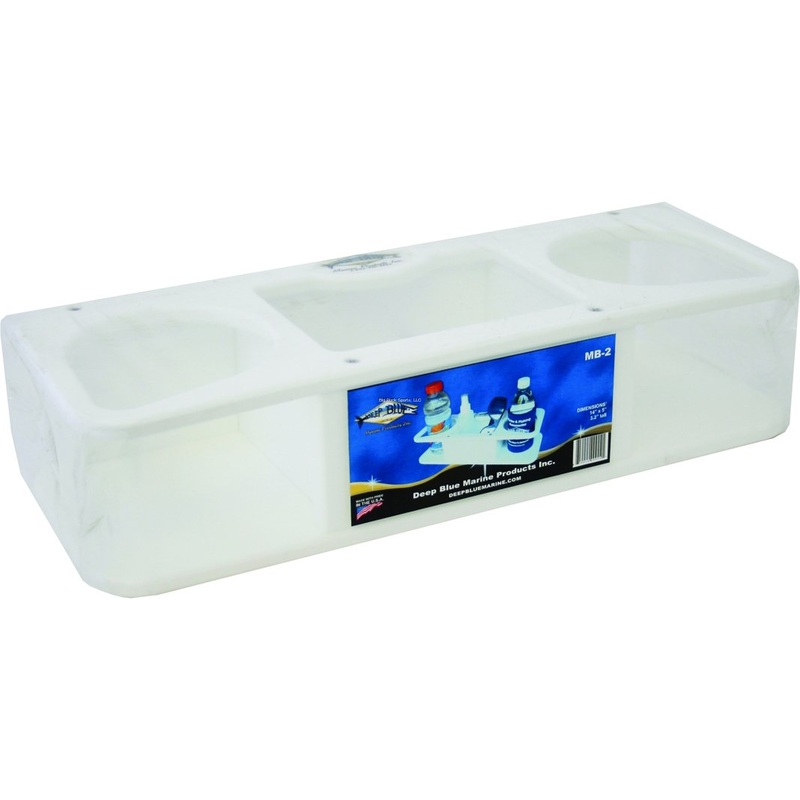 DEEP BLUE MARINE Boat Double Cup Holder with Storage