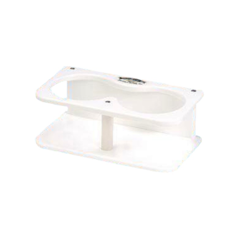 DEEP BLUE MARINE Boat Double Drink Holder White