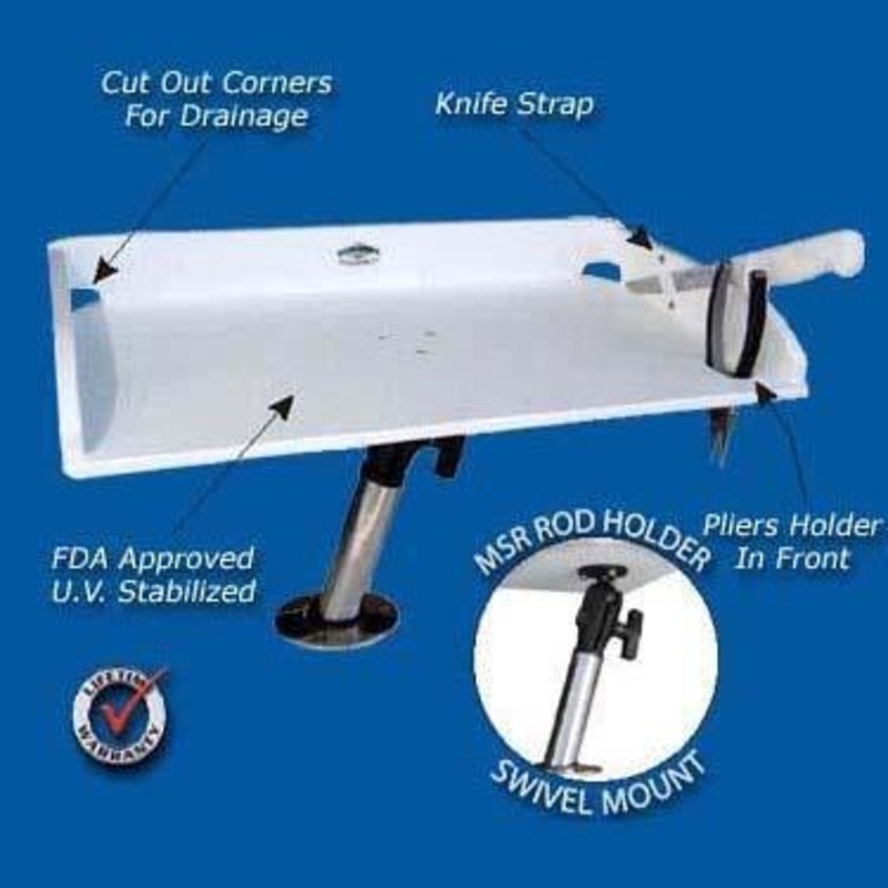 DEEP BLUE MARINE Multisystem Rod Holder with Filet Table