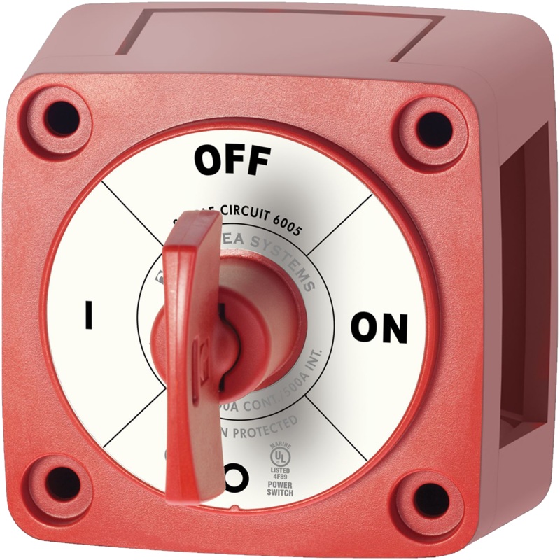 MARINCO Mastervolt M-Series Mini On-Off Battery Switch with Key  Red