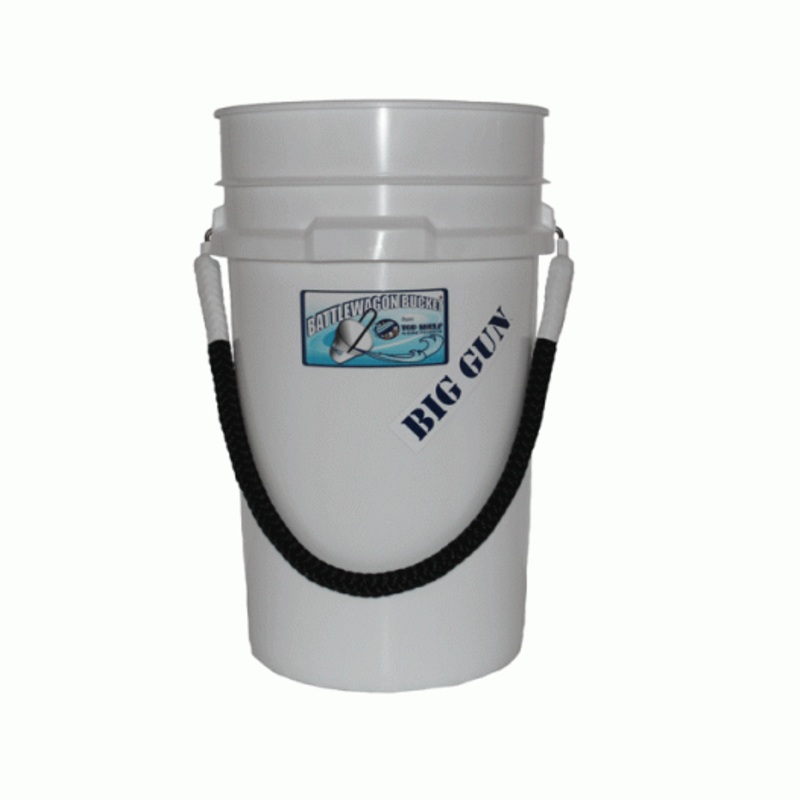 Top Shelf Battlewagon "Big Gun" 7 Gallon Bucket w/ Rope Handle