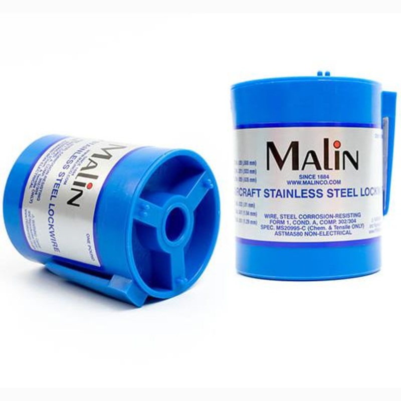 MALIN 0.032 Safety Wire 1lb Blue Canister
