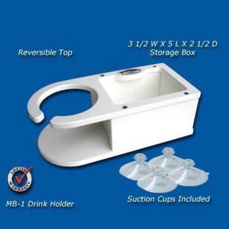 DEEP BLUE MARINE Boat Single Cup Holder with Storage