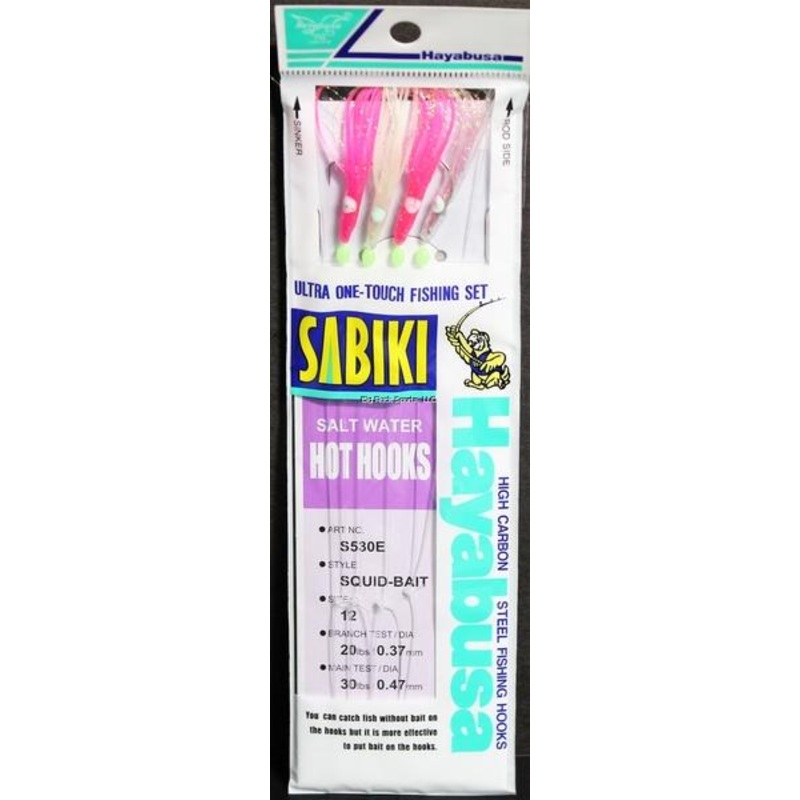 HAYABUSA S-530E-12 Salt Water Hooks Mix Flasher