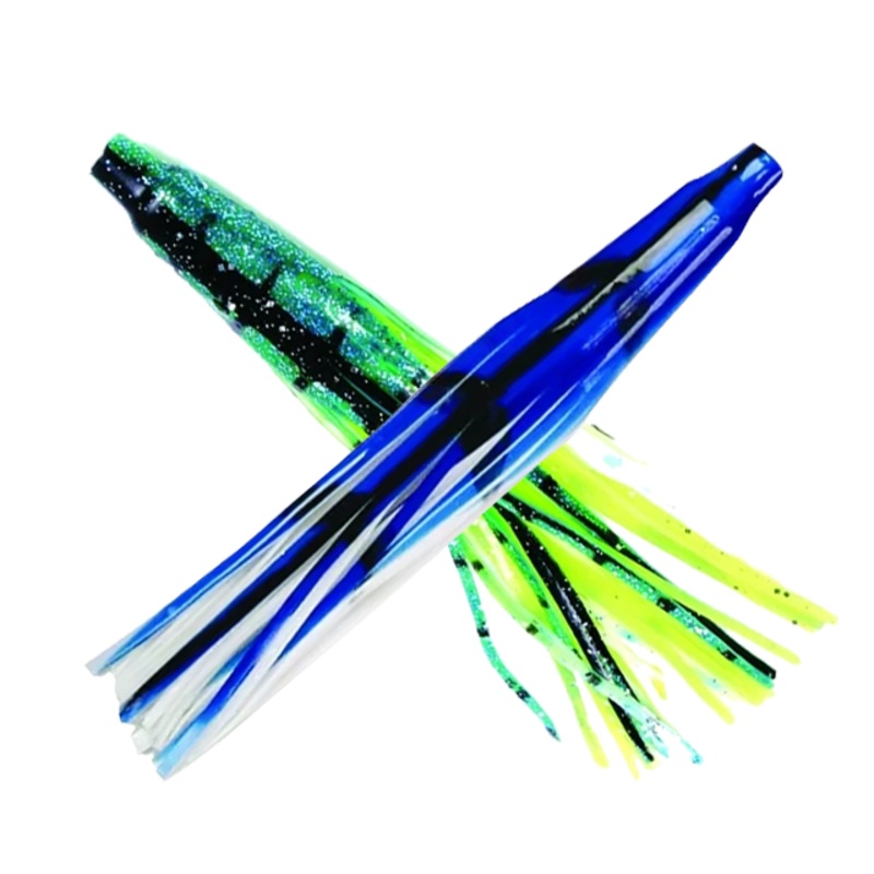 SEA STRIKER Billfisher 6" Tuna Tail Double Skirts Blue/Mackerel
