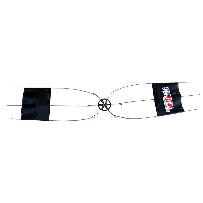 SQUIDNATION Dredge Bar 6 Arm 36 Inch Double Connection Loop
