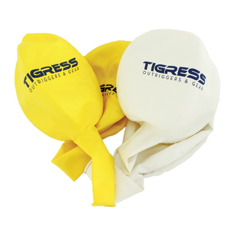TIGRESS Helium Balloons (2 each w/clips) Yellow