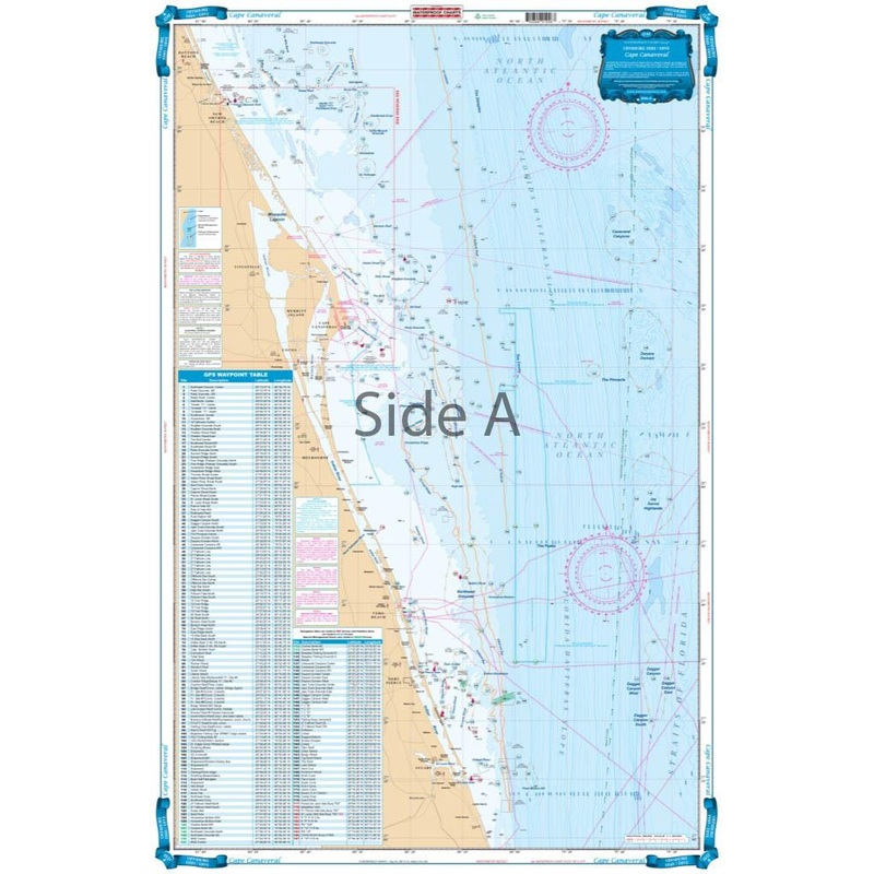 Waterproof Charts 124F Cape Canaveral Fish and Dive