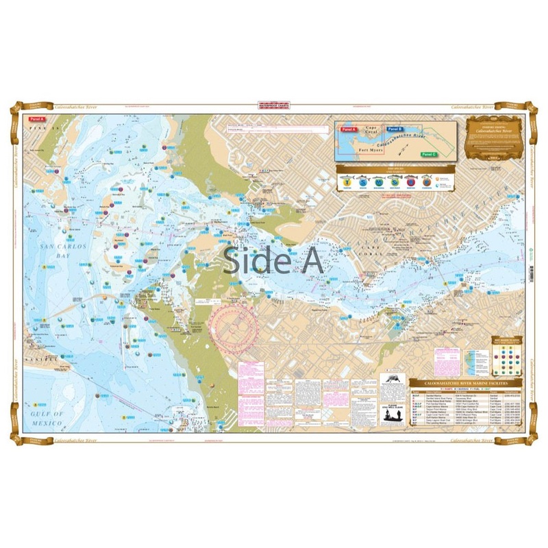 Waterproof Charts 220F Caloosahatchee River Inshore Fishing