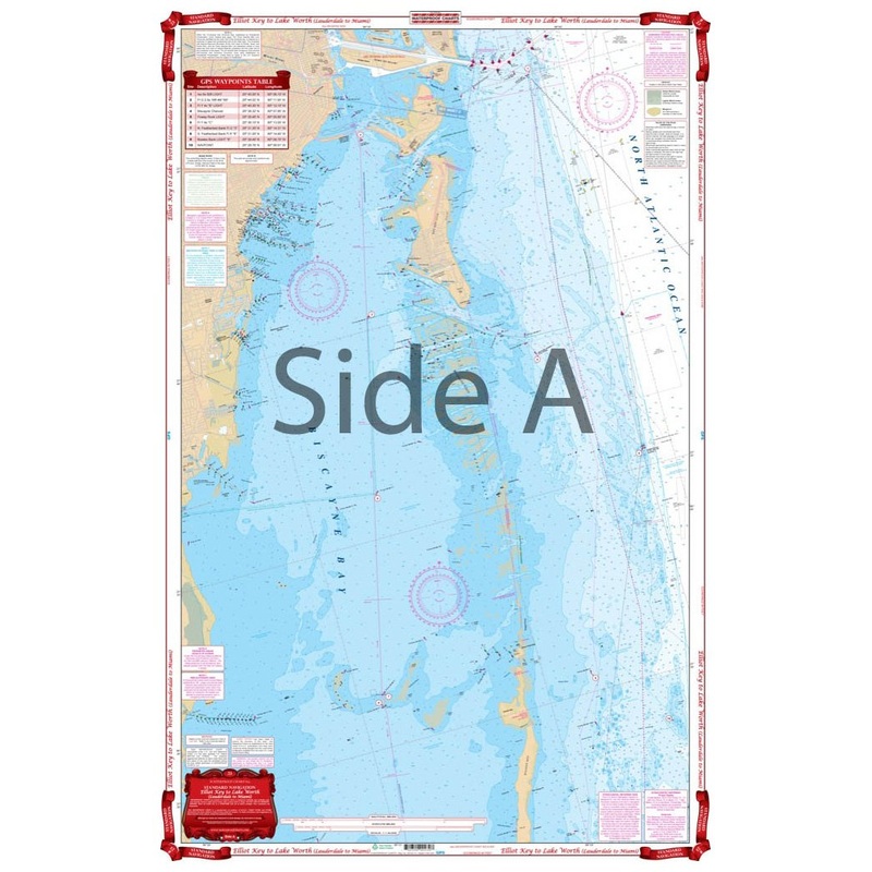 Waterproof Charts 23 Elliott Key to  Lake Worth Navigation