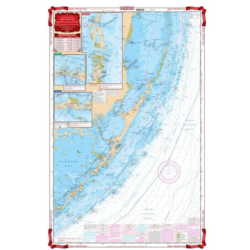 Waterproof Charts 33 Upper Florida Keys Navigation