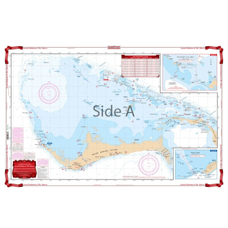 Waterproof Charts 38A Grand Bahama and The Abacos Navigation