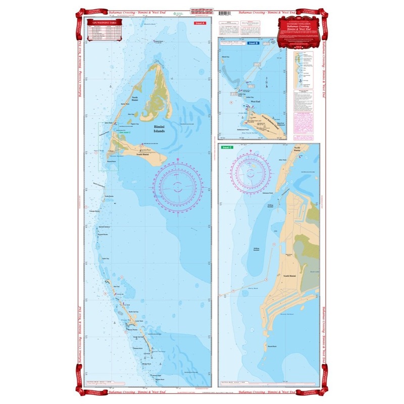 Waterproof Charts 38B Bahamas Crossing Bimini and West End Navigation