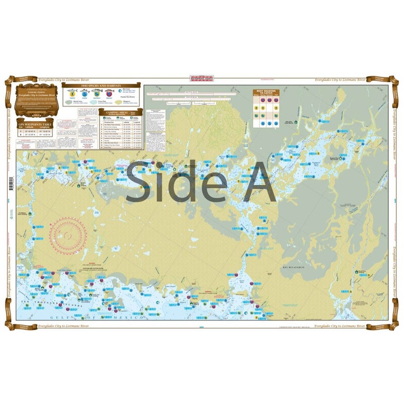 Waterproof Charts 39F Everglades City to Lostmans River Inshore Fishing