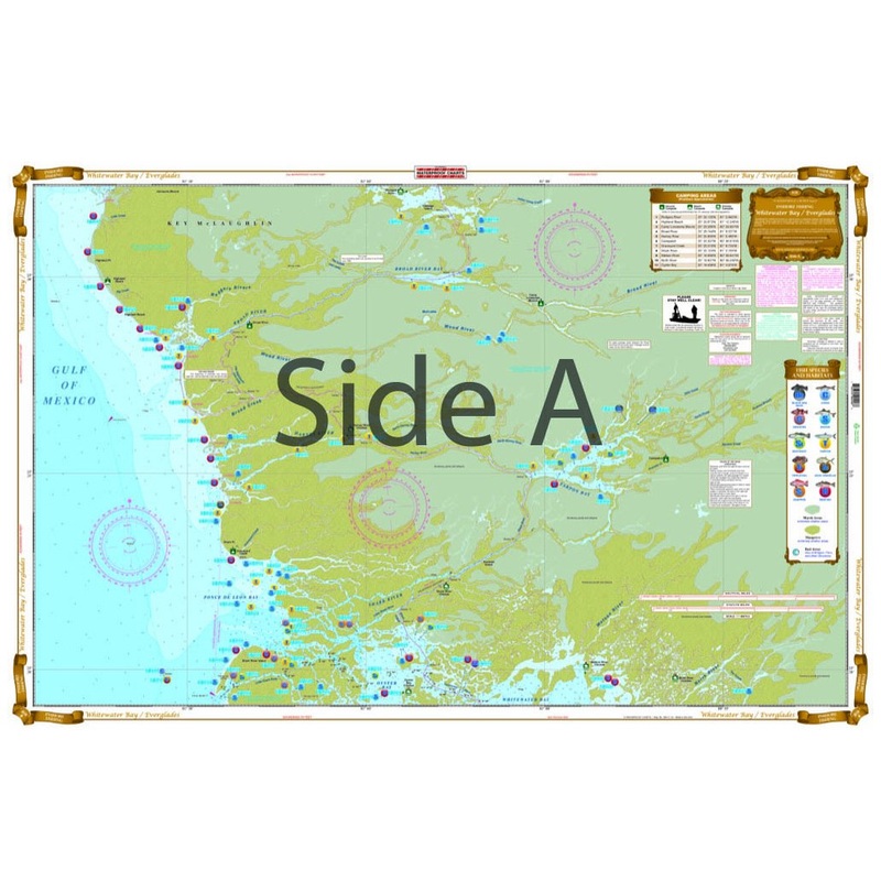 Waterproof Charts 40F Whitewater Bay and Everglades Inshore Fishing