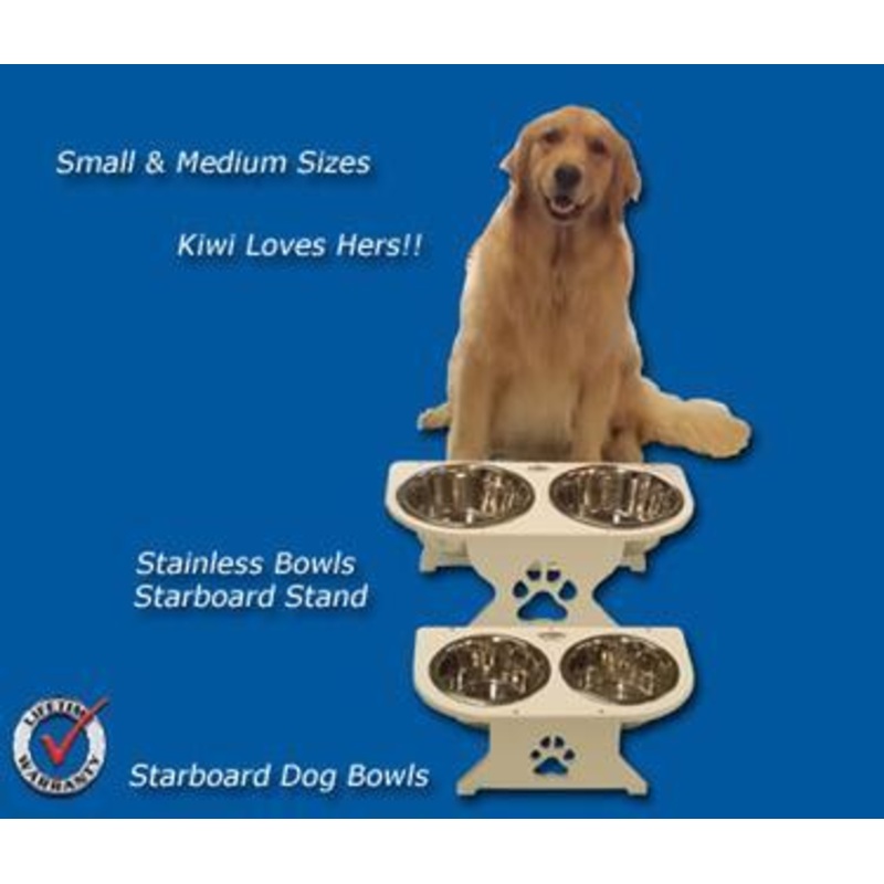 DEEP BLUE MARINE Dog Dish Stand S