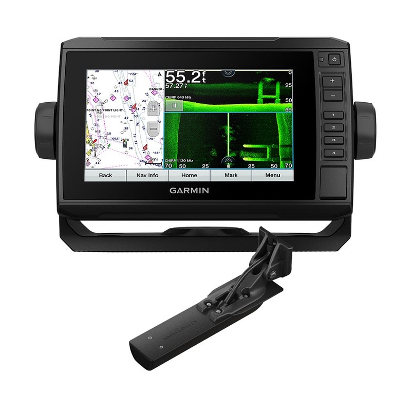 GARMIN ECHOMAP UHD 74sv Combo GPS/Fishfinder - Preloaded US Offshore BlueChart g3 with GT56UHD-TM