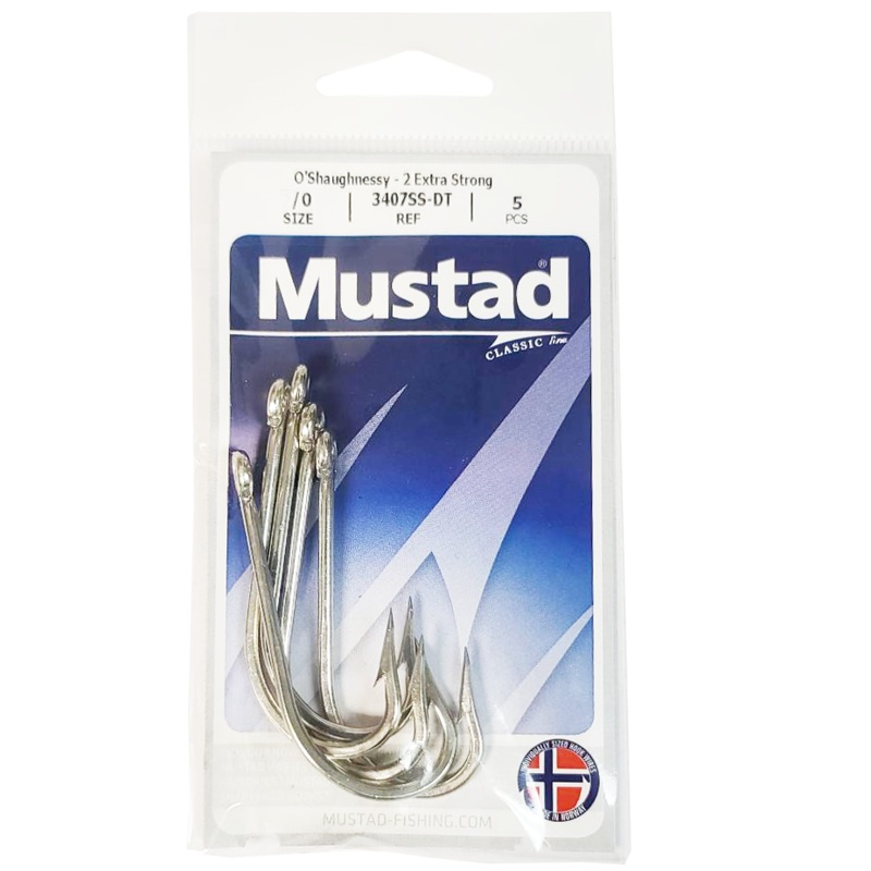 MUSTAD O'Shaughnessy Stainless Steel Hooks 6 5